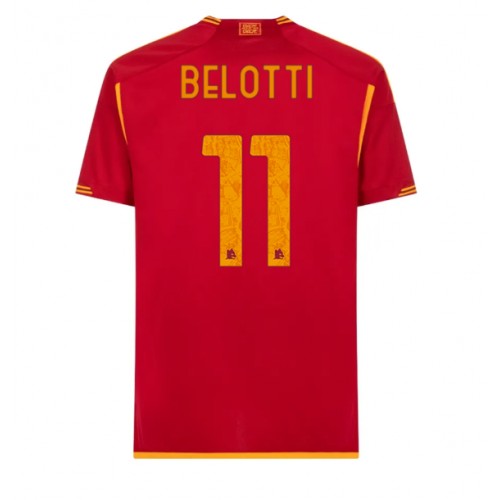 Pánský Fotbalový dres AS Roma Andrea Belotti #11 2023-24 Domácí Krátký Rukáv
